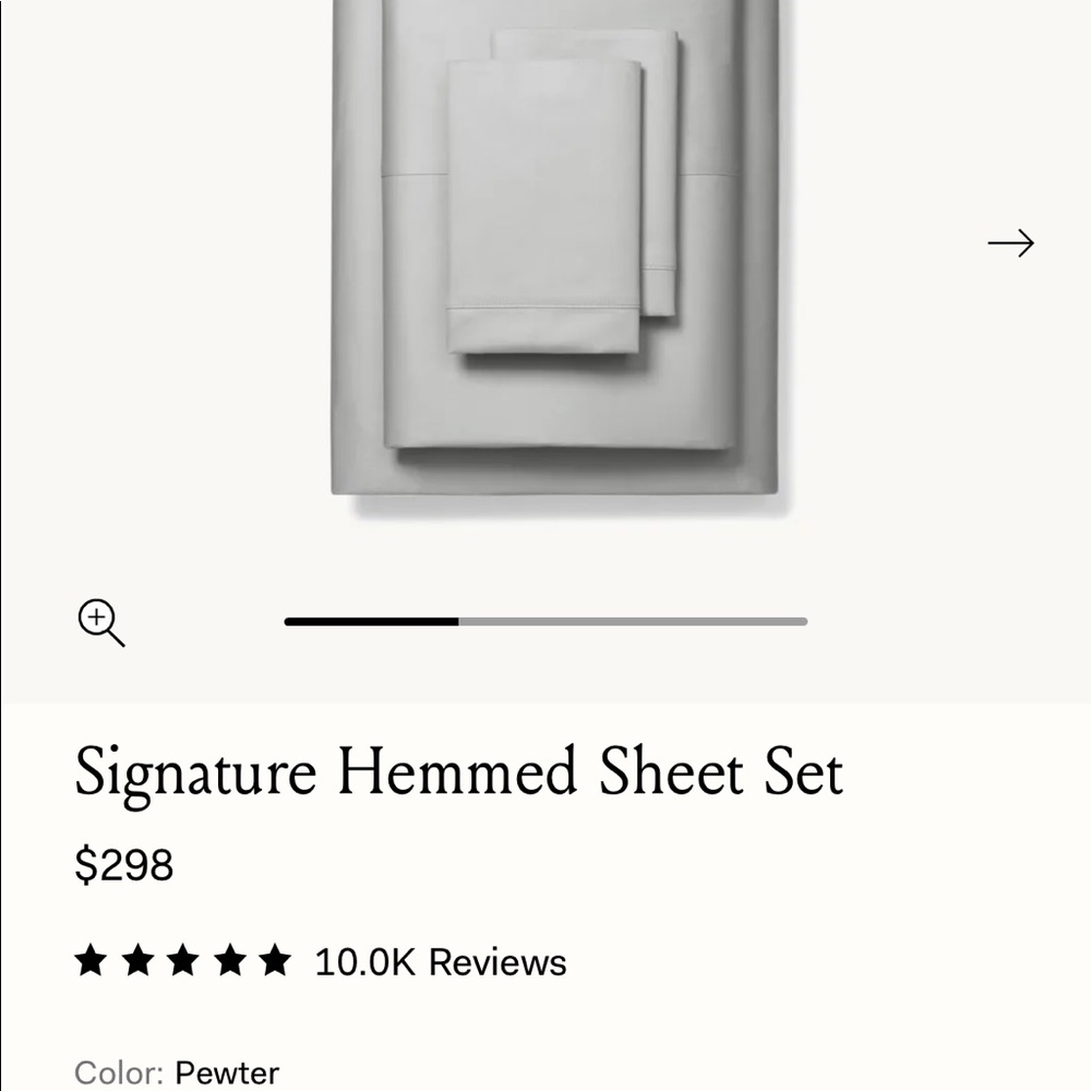 Boll & Branch Signature Hemmed Sheet Set - CAL KING